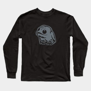 Urutau, cute and weird bird. Stylized art for Common potoo lovers Long Sleeve T-Shirt